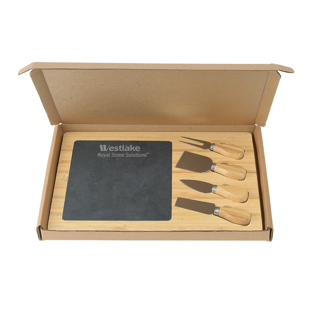 Slate Cheese Board Gift Set - Westlake Stone (while supplies last)